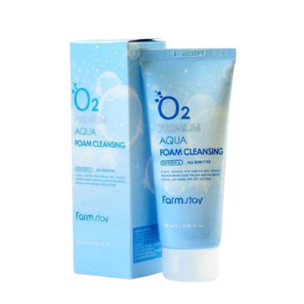 فوم شستشوی صورت فارم استی مدل O2 Aqua Premium حجم ۱۰۰ میلی‌لیتر